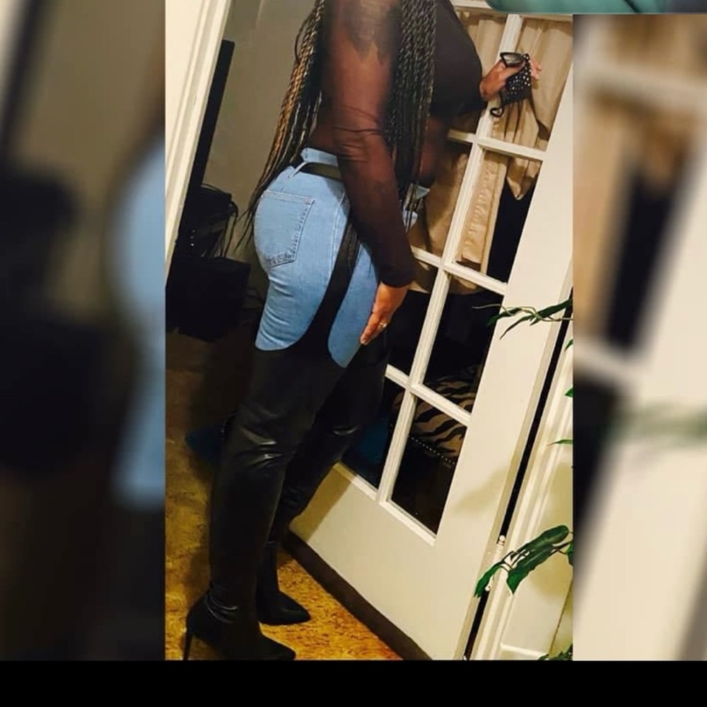 Belted thigh high boots